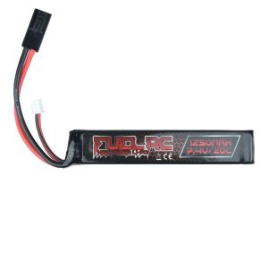FUEL BATTERIA LIPO 7.4V x 1250MAH 20C STICK TUBO (FL-7.4X1250)