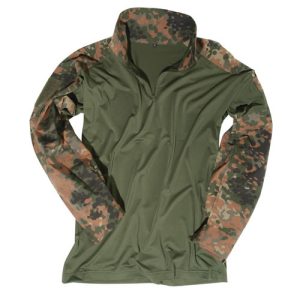 Tactical shirt with a collar Flecktarn