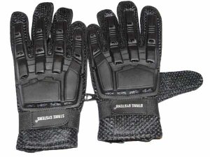 STRIKE Tactical Gloves with Knuckle Protection - Black