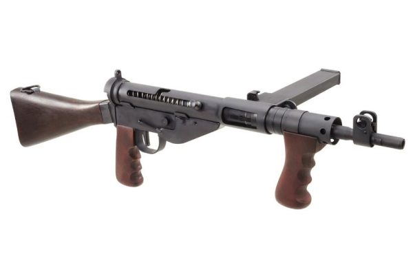 Northeast STEN MK5 green gas fucile inglese WW2 scarrellante GBB Submachine Gun – Wood