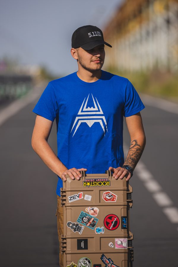 T-Shirt Spider logo - BLUE