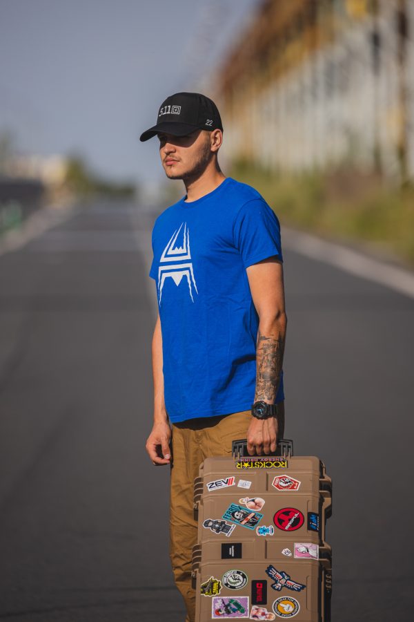 T-Shirt Spider logo - BLUE