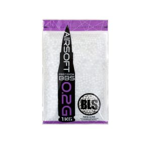 BLS PRECISION Airsoft BB Pellets 0.20g, 5000 BBs (Bag) – White