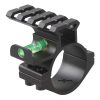 VO Mounting Ring with RIS Rail and Bubble Level, (30 / 25,4 mm) - Black