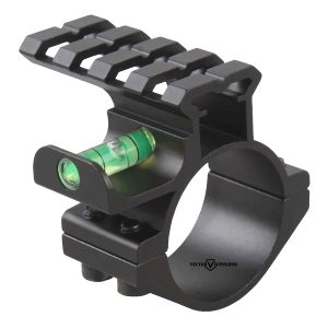 VO Mounting Ring with RIS Rail and Bubble Level, (30 / 25,4 mm) - Black VO Mounting Ring with RIS Rail and Bubble Level, (30 / 25,4 mm) - Black