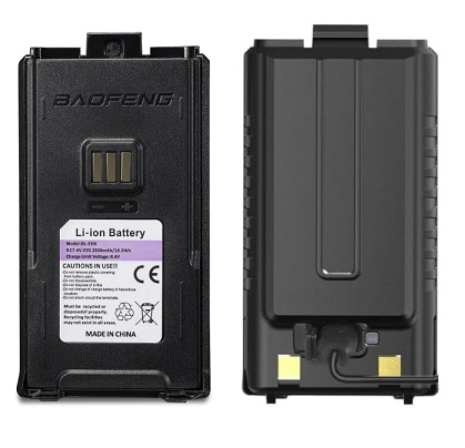 Rechargeable Li-Ion battery for Baofeng UV-5RM, 2500 mAh, USB-C Baofeng batteria Rechargeable Li-Ion battery for Baofeng UV-5RM, 2500 mAh, USB-C