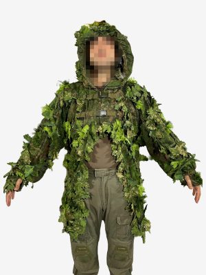 KMCS Cloak with Leaf Strips - Green