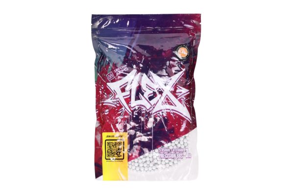 SA FLEX™ 0.30g Airsoft Pellets, 3333 BBs (Bag) – White SA FLEX™ 0.30g Airsoft Pellets, 3333 BBs (Bag) – White