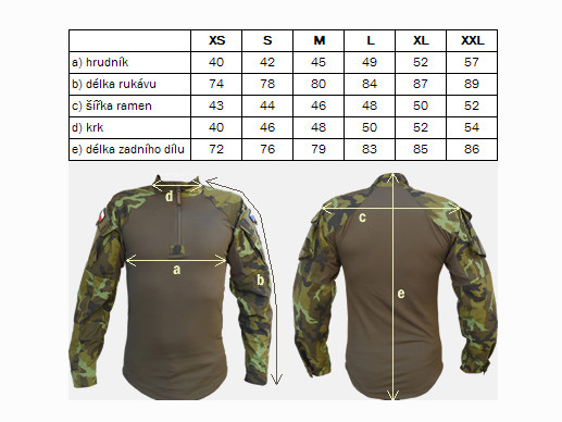 Shirt Army tactical UBACS vz.95 DESERT rip-stop