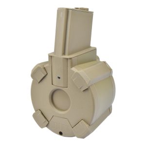 A&K CARICATORE DRUM 1200 COLPI PER SERIE M4 DARK EARTH (B90-1C TN)