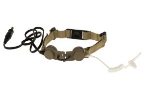 Z-Tactical Tactical Throat Mic Dark Earth